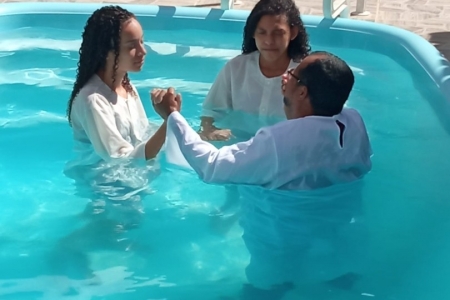Batismo e Acrescentamento na IDP de São Mateus - ES